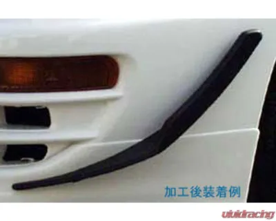 Charge Speed ABS Universal Front Bumper Side Canard Pair - BCACC-CSAC1000
