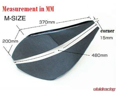 ChargeSpeed Universal Type M Carbon Canards (Pair) - BCACC-CSAC1001C