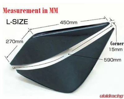 ChargeSpeed Universal Type L Carbon Canards (Pair) - BCACC-CSAC1002C