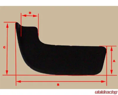 Charge Speed ABS Universal Cup Spoiler Small Size Pair - BCACC-CSAS1100