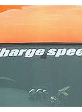 Charge Speed 38" White Window Windshield Banner Sticker                                     - BCACC-CSAS34005WD - Image 2
