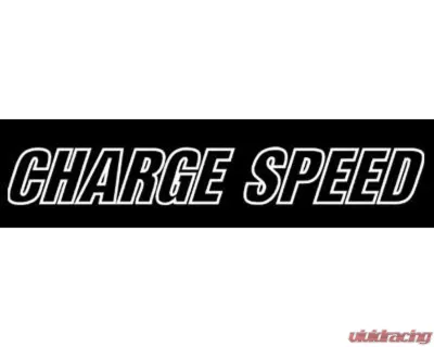 Charge Speed 30" White Frame Banner Sticker - BCACC-CSAS34005W