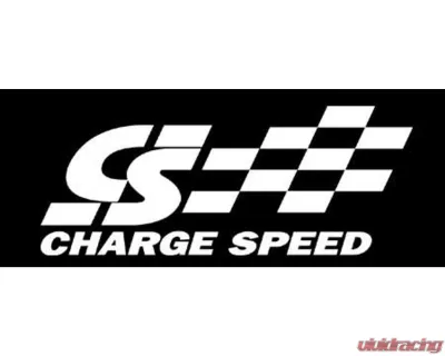 Charge Speed 160mm x 64mm White CS-2 Logo Decal Sticker - BCACC-CSAS34010W