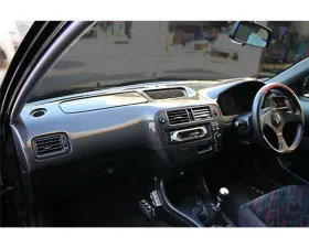 Charge Speed OEM Carbon Dashboard Cover RHD - JDM Plain Weave Honda Civic 1996-2000