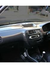 Charge Speed OEM Carbon Dashboard Cover RHD - JDM Plain Weave Honda Civic 1996-2000                                     - BCHC99-CS218DBC - Image 2