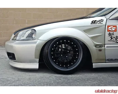 Charge Speed FRP D-1 Style 30mm Wide Body Front Fenders 4PCS Honda Civic 1999-2000 - BCHC99-CS218FF