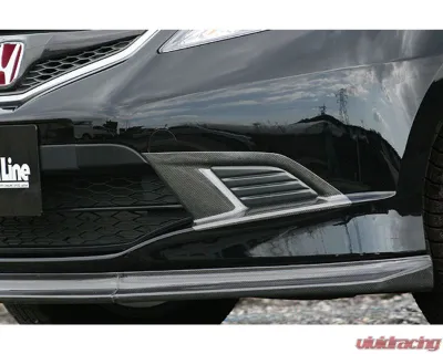 Charge Speed Carbon Front Bumper Side Cowls Pair Honda Fit | Jazz 2009-2010 - BCHF09-CS3016FBSCC