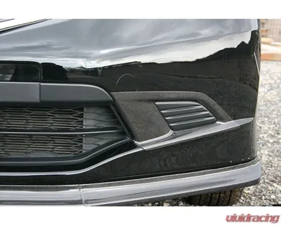 Charge Speed Carbon Front Bumper Side Cowls Pair Honda Fit | Jazz 2009-2010 - BCHF09-CS3016FBSCC