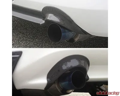 Charge Speed Carbon Exhaust Tip Heat Shields Pair Honda S2000 2005-2009 - BCHS05-CS331HSC