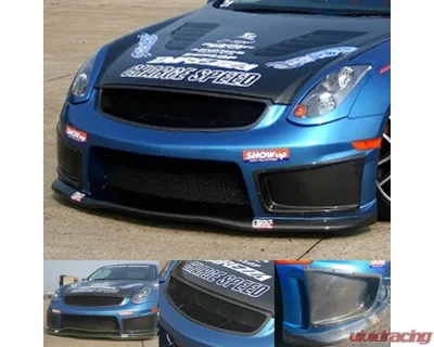 Charge Speed Carbon Front Bumper Cowl Kit 3PCS Infiniti G35 Coupe 2003-2007 - BCIG03-CS695ACC