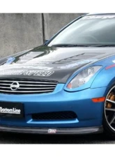 Charge Speed Bottom Line Carbon Front Lip Infiniti G35 Coupe 2003-2005                                     - BCIG03-CS695FLC - Image 2