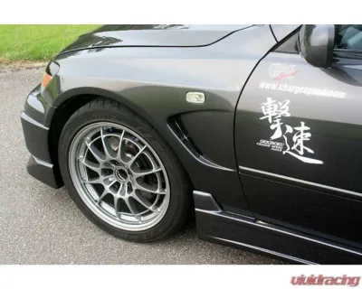 Charge Speed D-1 Style Crystal Side Marker w/ Amber Bulbs Pair Lexus IS300 2000-2005 - BCLI00-CS899SM