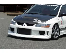 Charge Speed FRP Type-1 Front Bumper Mitsubishi Lancer Evo VII | VIII | IX 2002-2007