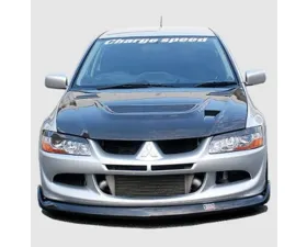 Charge Speed Bottom Line Carbon Front Lip Mitsubishi Lancer Evo VIII 2003-2005
