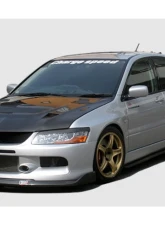 Charge Speed Bottom Line Carbon Full Lip Kit 5PCS Mitsubishi Lancer Evo IX 2006-2007                                     - BCML06-CS425FLKC - Image 4