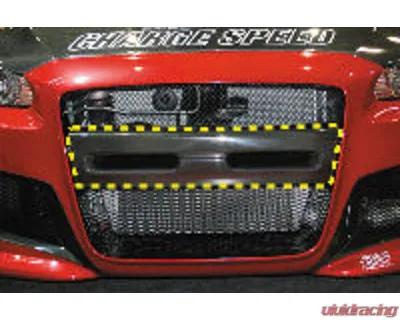 Charge Speed Carbon Type-1 Front Bumper Center Garnish Mitsubishi Lancer Evo X 2008-2017 - BCML08-CS427BCGCS