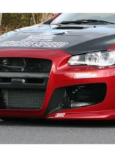 Charge Speed FRP Type-1 Front Bumper Mitsubishi Lancer Evo X 2008-2017                                     - BCML08-CS427FB1 - Image 2