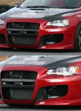 Charge Speed FRP Type-1 Front Bumper Mitsubishi Lancer Evo X 2008-2017                                     - BCML08-CS427FB1 - Image 3