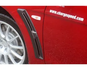 Charge Speed Carbon Front Fender Duct Pair Mitsubishi Lancer Evo X 2008-2017