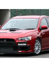 Charge Speed Bottom Line Carbon Type-1 Front Lip Mitsubishi Lancer Evo X 2008-2017                                     - BCML08-CS427FL1C - Image 3