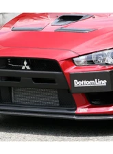Charge Speed Bottom Line Carbon Type-1 Front Lip Mitsubishi Lancer Evo X 2008-2017                                     - BCML08-CS427FL1C - Image 2