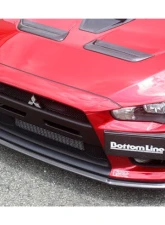 Charge Speed Bottom Line Carbon Type-1 Front Lip Mitsubishi Lancer Evo X 2008-2017                                     - BCML08-CS427FL1C - Image 3