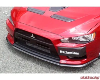 Charge Speed Bottom Line Carbon Type-1 Front Lip Mitsubishi Lancer Evo X 2008-2017 - BCML08-CS427FL1C