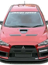 Charge Speed Bottom Line FRP Type-2 Front Lip Mitsubishi Lancer Evo X 2008-2017                                     - BCML08-CS427FL2F - Image 2