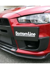Charge Speed Bottom Line FRP Type-2 Front Lip Mitsubishi Lancer Evo X 2008-2017                                     - BCML08-CS427FL2F - Image 3
