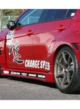 Charge Speed FRP 20mm D-1 Style Blister Wide Rear Fenders 4PCS Mitsubishi Lancer Evo X 2008-2017                                     - BCML08-CS427FR - Image 4