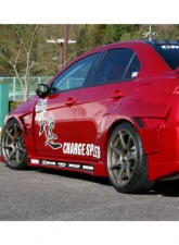 Charge Speed FRP 20mm D-1 Style Blister Wide Rear Fenders 4PCS Mitsubishi Lancer Evo X 2008-2017                                     - BCML08-CS427FR - Image 2
