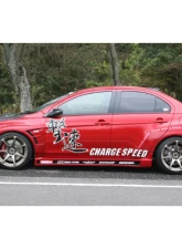 Charge Speed FRP 20mm D-1 Style Blister Wide Rear Fenders 4PCS Mitsubishi Lancer Evo X 2008-2017                                     - BCML08-CS427FR - Image 3