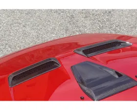 Charge Speed Carbon Side Air Outlet Duct Pair Mitsubishi Lancer Evo X 2008-2017