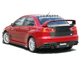 Charge Speed Bottom Line Carbon Rear Caps Mitsubishi Lancer Evo X 2008-2017