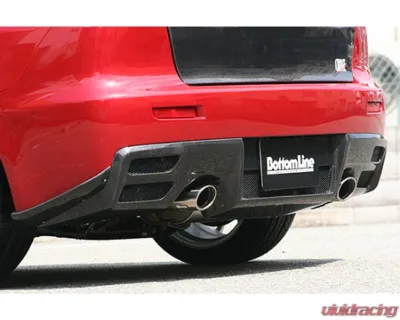 Charge Speed Bottom Line Carbon Rear Caps Mitsubishi Lancer Evo X 2008-2017 - BCML08-CS427RC1C