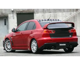 Charge Speed Bottom Line FRP Rear Caps Mitsubishi Lancer Evo X 2008-2017
