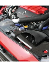 Charge Speed Carbon Front Radiator Cooling Plate Mitsubishi Lancer Evo X 2008-2017                                     - BCML08-CS427RCPC - Image 2