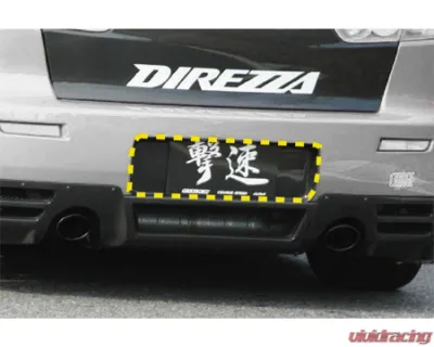 Charge Speed Carbon Rear License Plate Cowl Mitsubishi Lancer Evo X 2008-2017 - BCML08-CS427RLCS