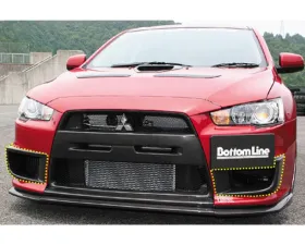 Charge Speed Carbon Side Duct Cowl Pair Mitsubishi Lancer Evo X 2008-2017