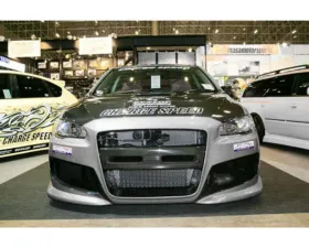 Charge Speed Carbon Type-1 Bumper Side Duct Cowl Pair Mitsubishi Lancer Evo X 2008-2017