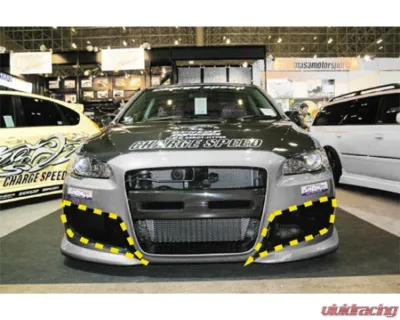 Charge Speed Carbon Type-1 Bumper Side Duct Cowl Pair Mitsubishi Lancer Evo X 2008-2017 - BCML08-CS427SDCCS