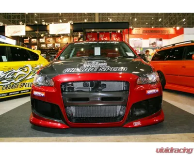 Charge Speed Carbon Type-1 Bumper Side Duct Cowl Pair Mitsubishi Lancer Evo X 2008-2017 - BCML08-CS427SDCCS