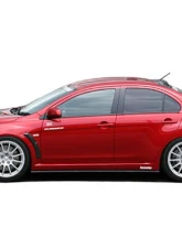 Charge Speed Bottom Line Carbon Type-1 Side Skirts Mitsubishi Lancer Evo X 2008-2010                                     - BCML08-CS427SS1C - Image 3