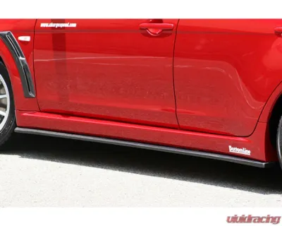 Charge Speed Bottom Line Carbon Type-1 Side Skirts Mitsubishi Lancer Evo X 2008-2010 - BCML08-CS427SS1C