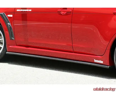 Charge Speed Bottom Line FRP Type-1 Side Skirts Mitsubishi Lancer Evo X 2008-2010 - BCML08-CS427SS1F