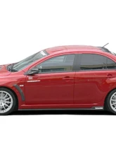 Charge Speed Bottom Line Carbon Type-2 Side Skirts Mitsubishi Lancer Evo X 2008-2010                                     - BCML08-CS427SS2C - Image 3