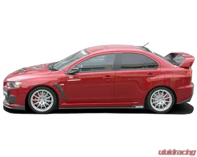 Charge Speed Bottom Line Carbon Type-2 Side Skirts Mitsubishi Lancer Evo X 2008-2010 - BCML08-CS427SS2C