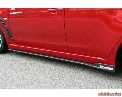 Charge Speed Bottom Line FRP Type-2 Side Skirts Mitsubishi Lancer Evo X 2008-2010 - BCML08-CS427SS2F