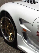 Charge Speed FRP D-1 Style Front 20mm Wide Body Front Fenders Pair Mazda RX7 1993-2004                                     - BCMaR93-CS710FFW - Image 2