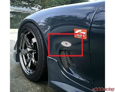 Charge Speed JDM Style Clear Front Fenders Marker Light Pair Mazda RX7 1993-2004 - BCMaR93-CS710SMFC